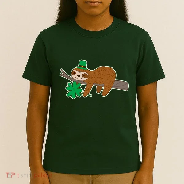 Cute Funny St Patrick's Day Sloth T-Shirt