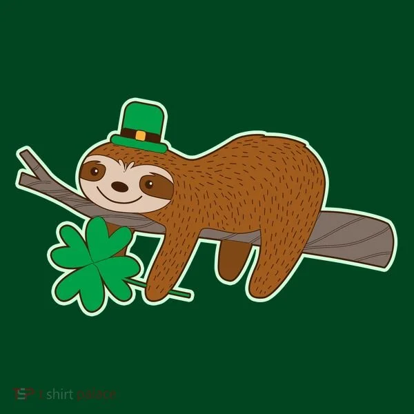 Cute Funny St Patrick's Day Sloth T-Shirt