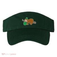 Cute Funny St Patrick's Day Sloth Visor thumb 0