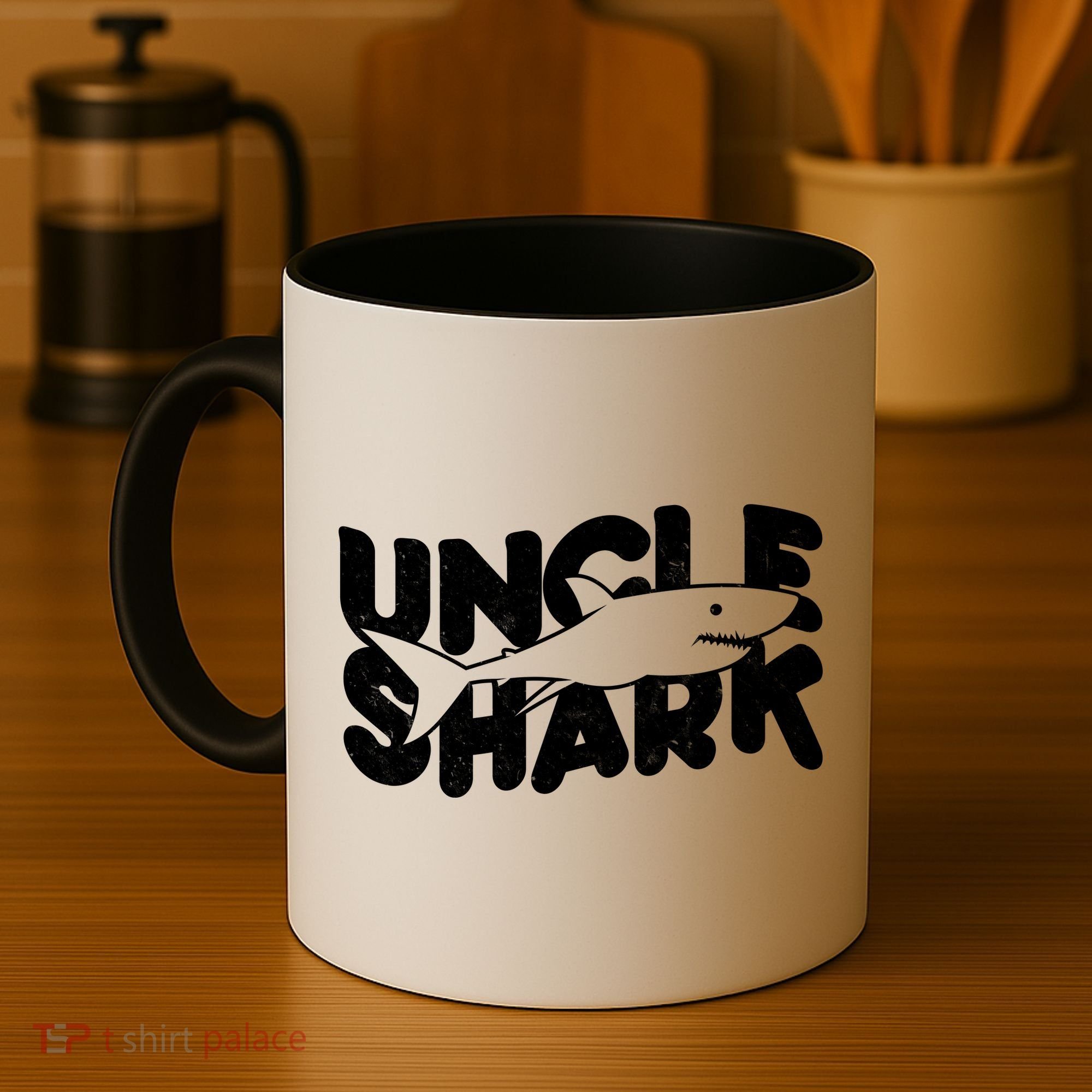 Cute Funny Uncle Shark Coffee Mug