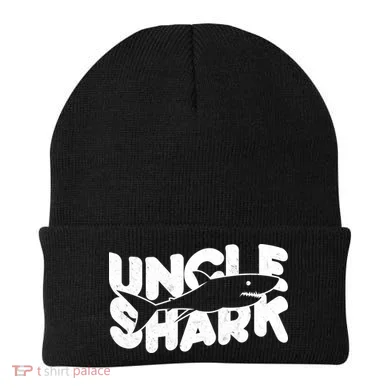 Cute Funny Uncle Shark Beanie