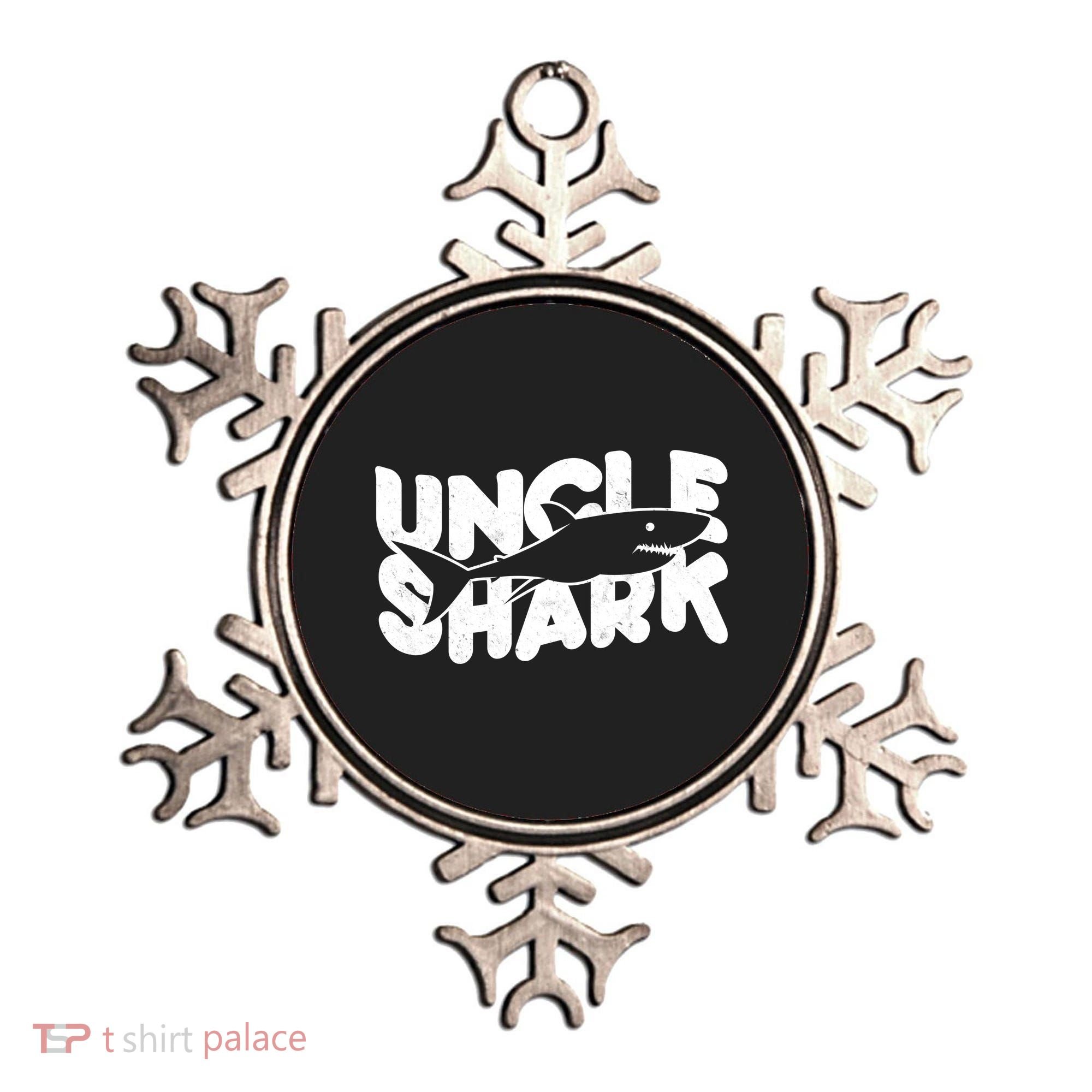 Cute Funny Uncle Shark Ornament