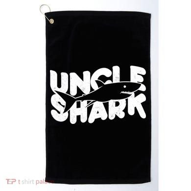 Cute Funny Uncle Shark Golf Towel