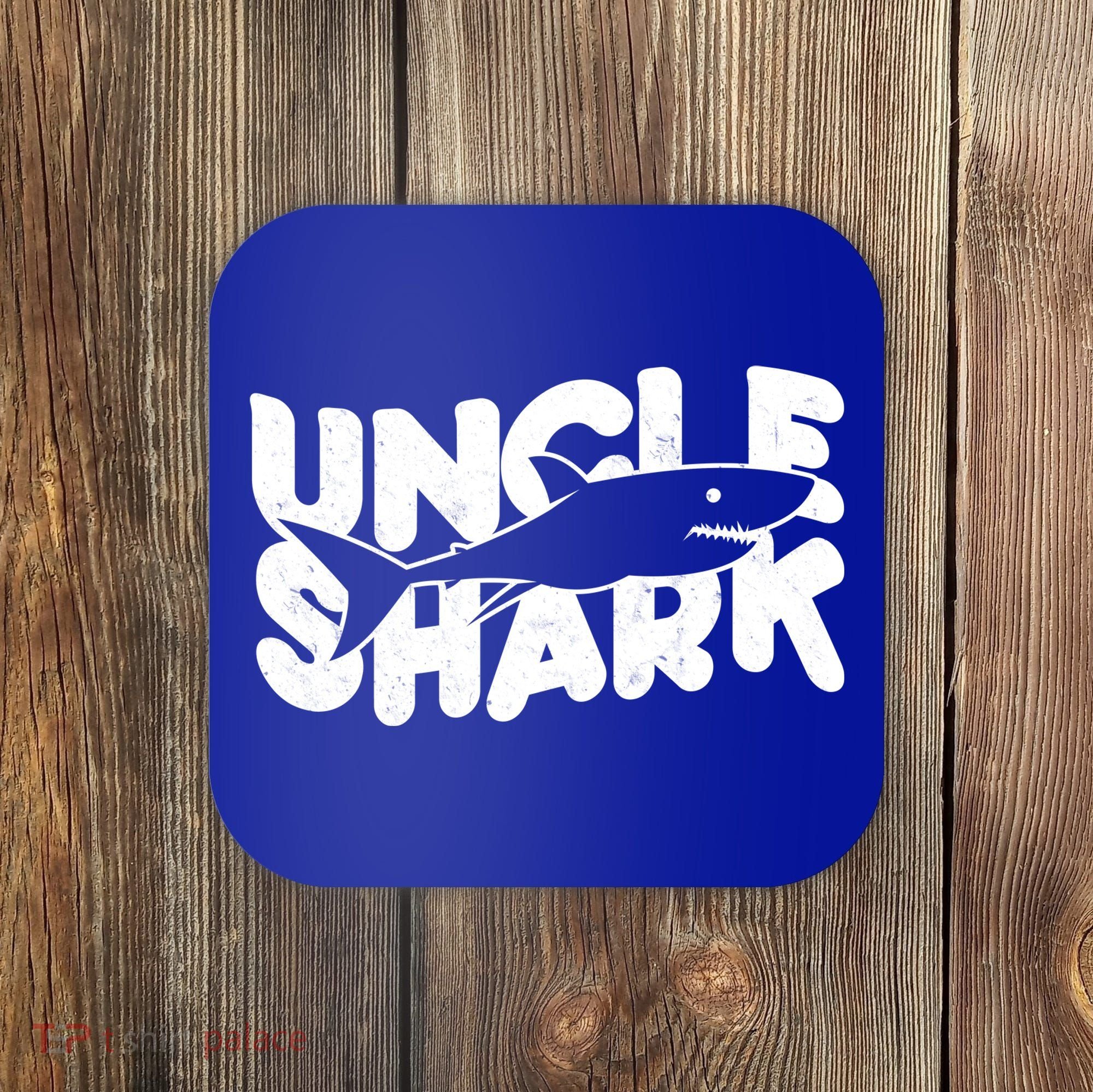 Cute Funny Uncle Shark Coaster