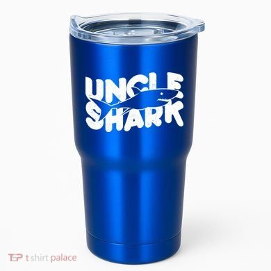 Cute Funny Uncle Shark Tumbler