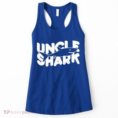 Cute Funny Uncle Shark Women's Tank Top