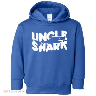 Cute Funny Uncle Shark Toddler Hoodie