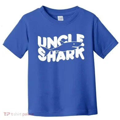 Cute Funny Uncle Shark Toddler T-Shirt