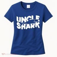 Cute Funny Uncle Shark Women's T-Shirt thumb 0