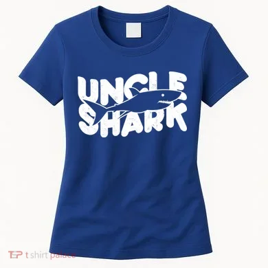 Cute Funny Uncle Shark Women's T-Shirt