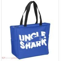 Cute Funny Uncle Shark Tote Bag thumb 2