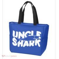 Cute Funny Uncle Shark Tote Bag thumb 3