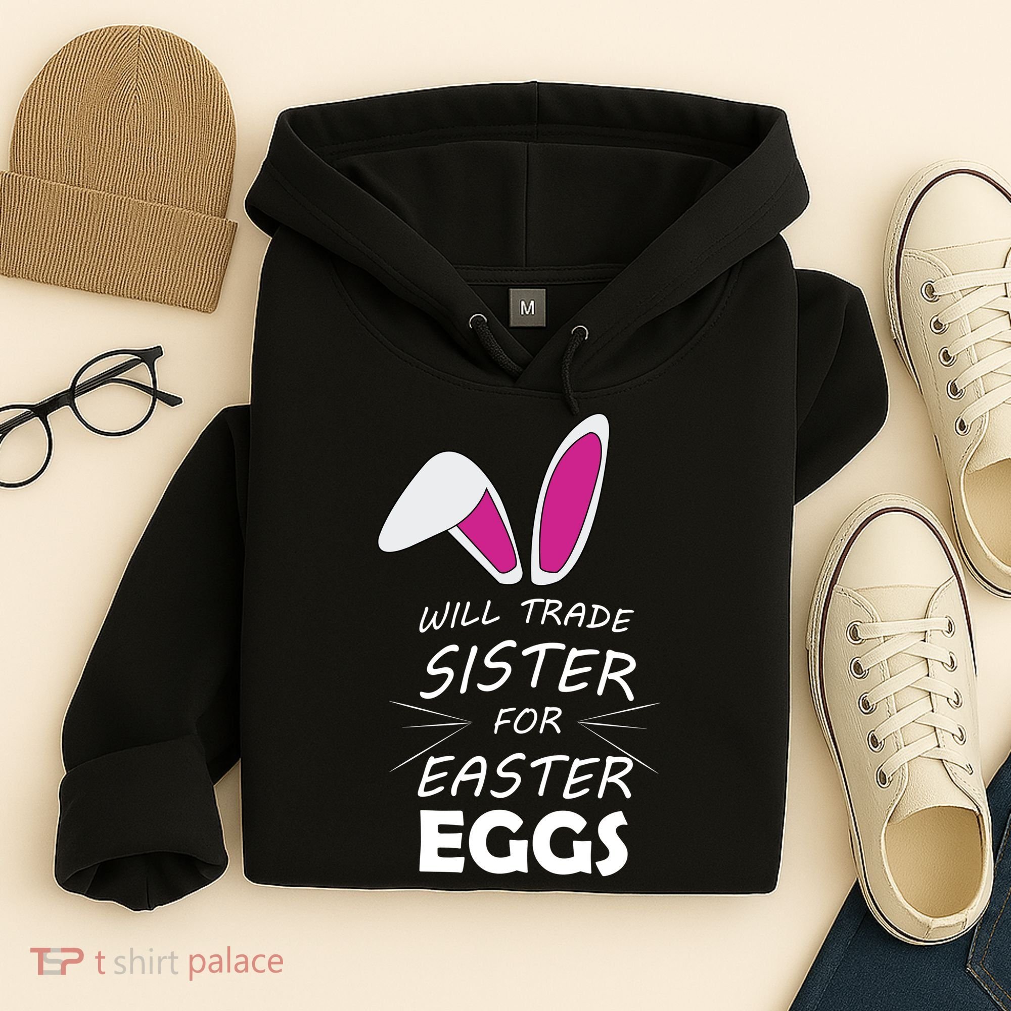 Cute Funny Will Trade Sister For Easter Eggs Hoodie