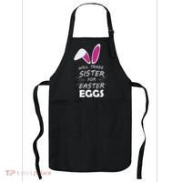 Cute Funny Will Trade Sister For Easter Eggs Apron thumb 0
