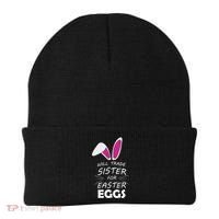 Cute Funny Will Trade Sister For Easter Eggs Beanie thumb 0