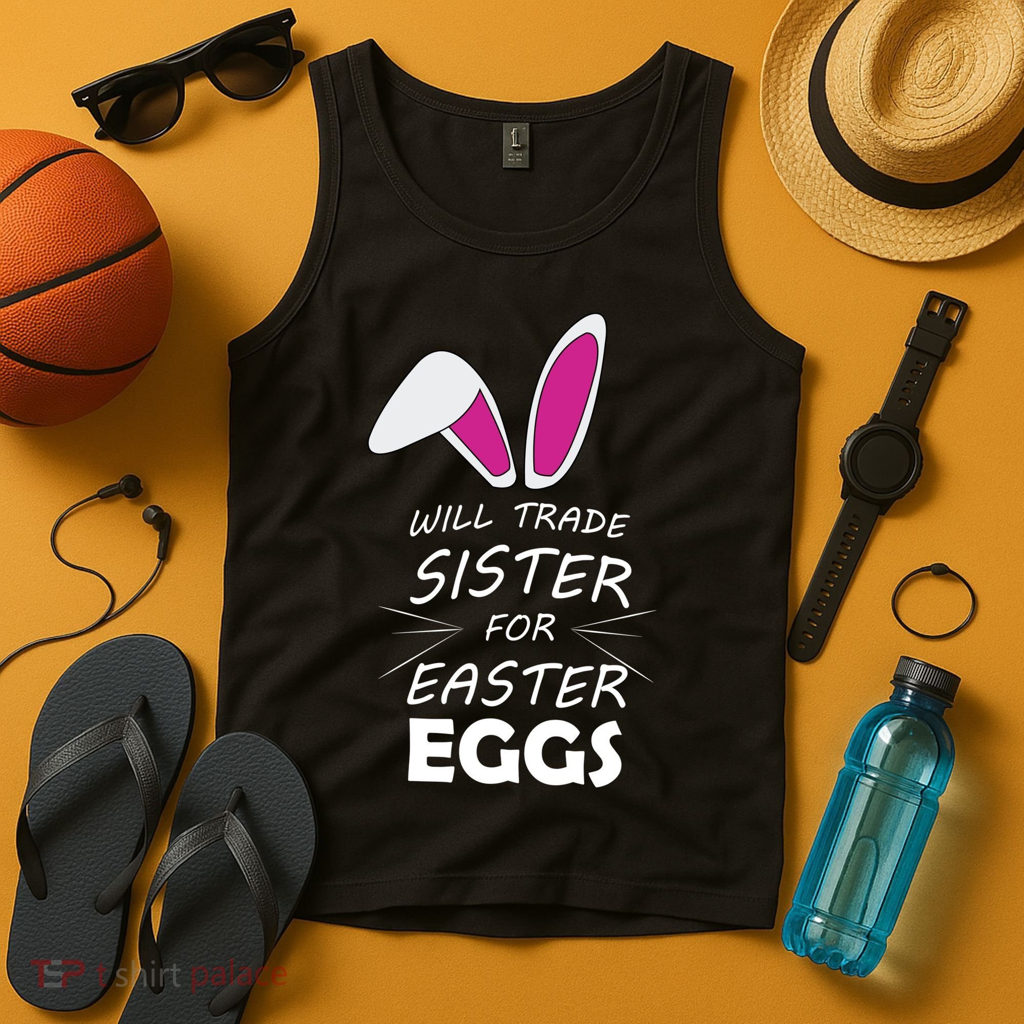 Cute Funny Will Trade Sister For Easter Eggs Tank Top