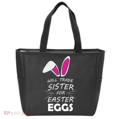 Cute Funny Will Trade Sister For Easter Eggs Tote Bag