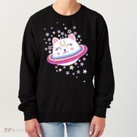 Cute Galaxy Saturn Cat  Women's Sweatshirt thumb 0