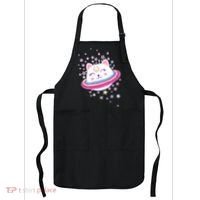 Cute Galaxy Saturn Cat  Apron thumb 0