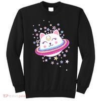 Cute Galaxy Saturn Cat  Sweatshirt thumb 0
