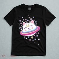 Cute Galaxy Saturn Cat  T-Shirt thumb 5