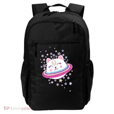 Cute Galaxy Saturn Cat  Backpack