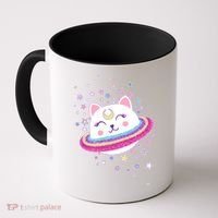 Cute Galaxy Saturn Cat  Coffee Mug thumb 0