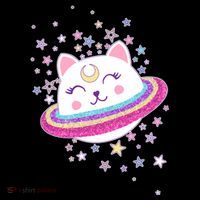Cute Galaxy Saturn Cat  Women's Hoodie thumb 2