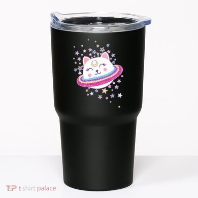 Cute Galaxy Saturn Cat  Tumbler