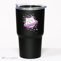 Cute Galaxy Saturn Cat  Tumbler thumb 0