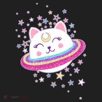 Cute Galaxy Saturn Cat  Tumbler thumb 3