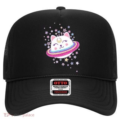 Cute Galaxy Saturn Cat  Hat