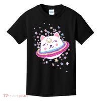 Cute Galaxy Saturn Cat  Kids T-Shirt thumb 0