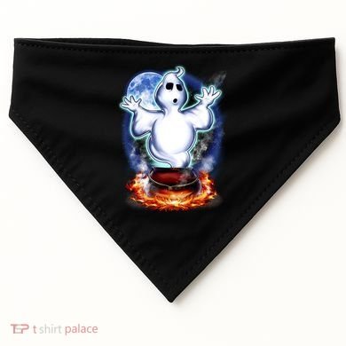 Cute Ghost Halloween USA-Made Doggie Bandana