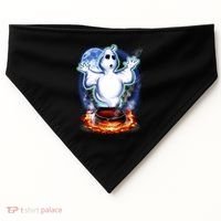 Cute Ghost Halloween USA-Made Doggie Bandana thumb 0