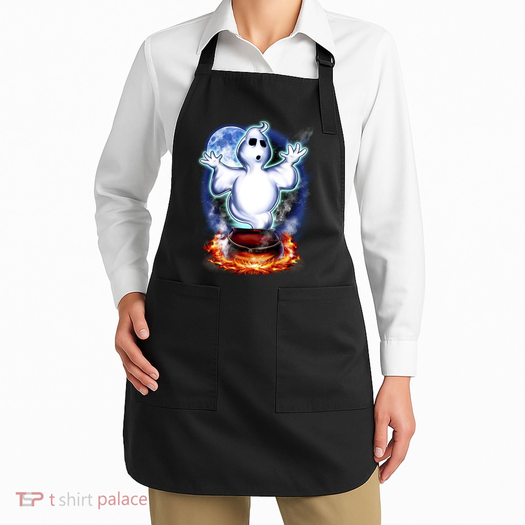 Cute Ghost Halloween Apron