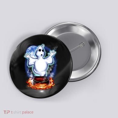 Cute Ghost Halloween Button