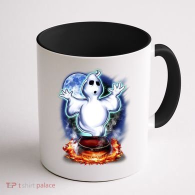 Cute Ghost Halloween Coffee Mug back