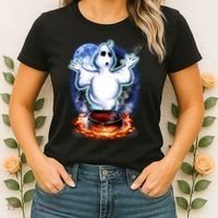 Cute Ghost Halloween Women's T-Shirt thumb 2