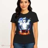 Cute Ghost Halloween Women's T-Shirt thumb 4