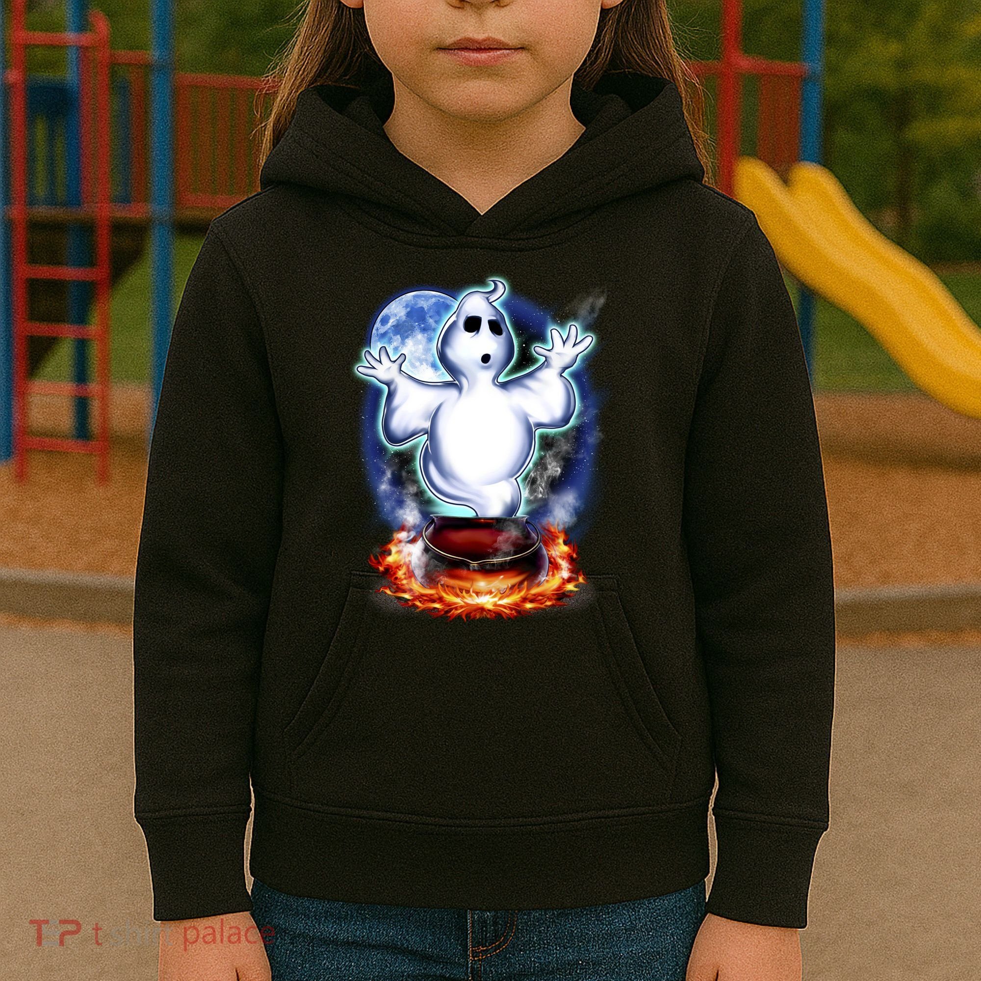 Cute Ghost Halloween Kids Hoodie