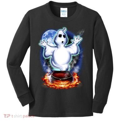 Cute Ghost Halloween Kids Long Sleeve Shirt