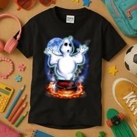 Cute Ghost Halloween Kids T-Shirt thumb 3