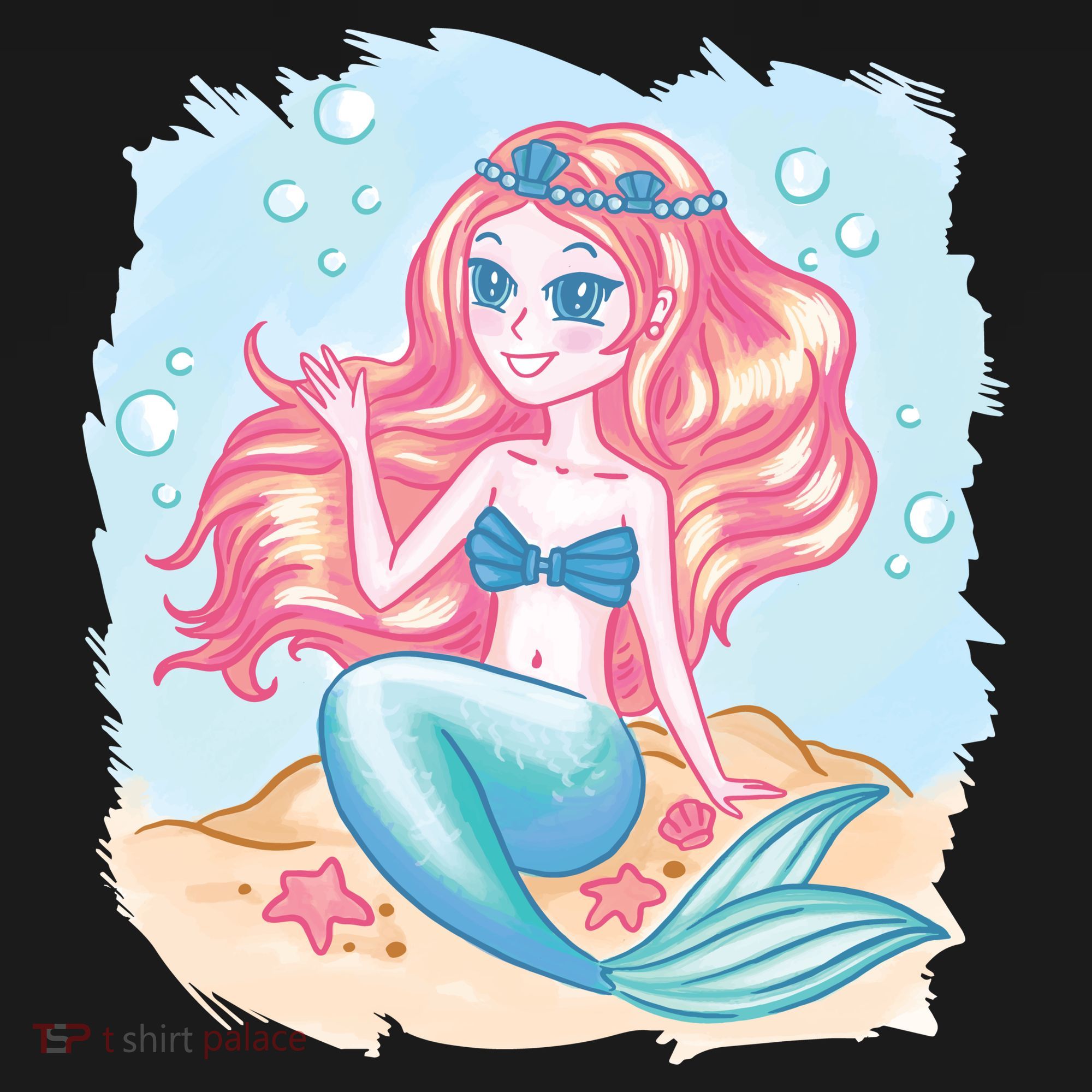Cute Girl Mermaid Backpack