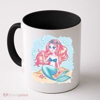 Cute Girl Mermaid Coffee Mug thumb 0
