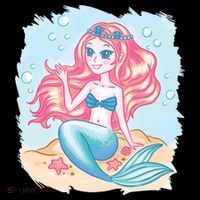 Cute Girl Mermaid Coffee Mug thumb 5