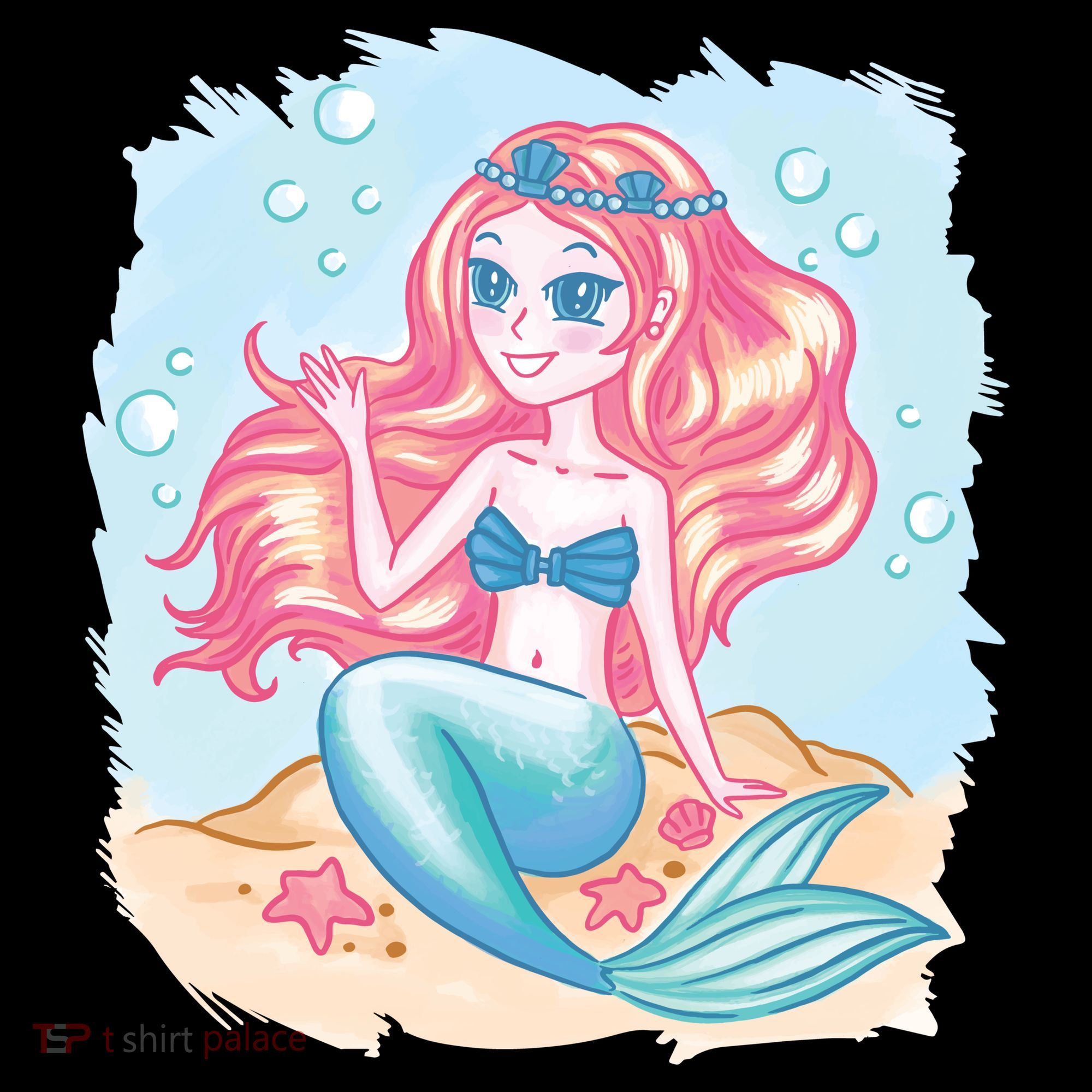 Cute Girl Mermaid Women's Hoodie