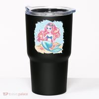 Cute Girl Mermaid Tumbler thumb 0