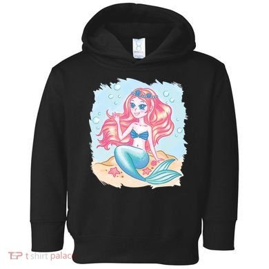Cute Girl Mermaid Toddler Hoodie