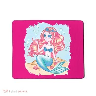 Cute Girl Mermaid Mousepad